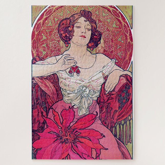 Ruby (Vier Juwelen), Alphonse Mucha (Vertikal)