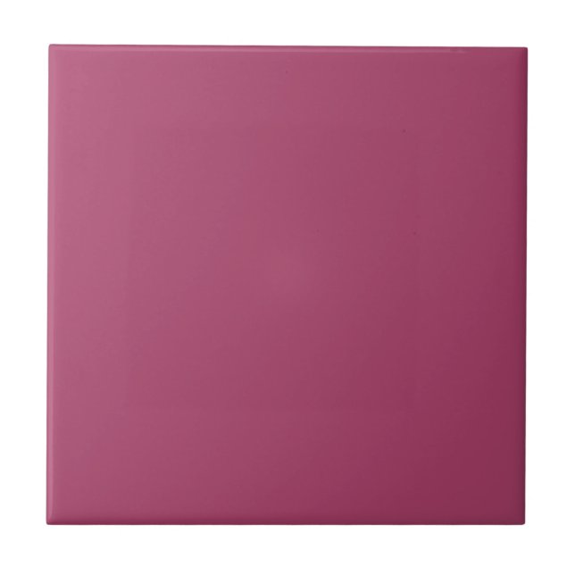 Ruby Wine Solid Color | Classic | elegant Fliese (Vorderseite)