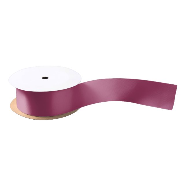 Ruby Wine Solid Color | Classic | elegant Satinband (Spule)