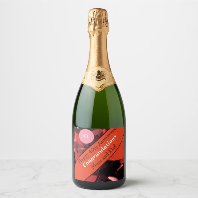 Ruby zum 40. Hochzeitstag (Vorderseite)