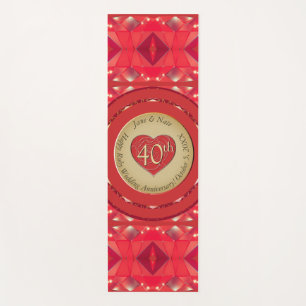 Ruby zum 40. Jahrestag Yogamatte