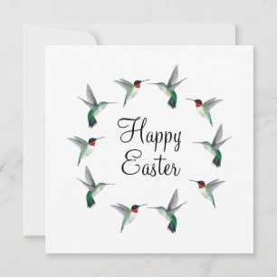 Rubykehlnymphen Ostern Grußkarte Karte