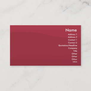 Rubyred Welle - Geschäft Visitenkarte