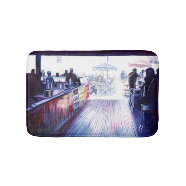 Ruby's, Coney Island, New York Badematte (Vorderseite)