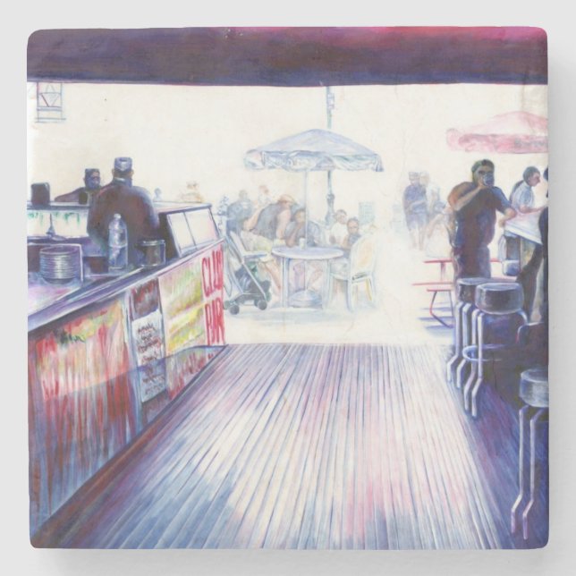 Ruby's, Coney Island, New York Steinuntersetzer (Vorderseite)