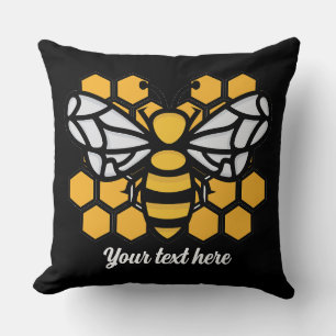 ruche d'abeilles modifiable oreiller à lancer