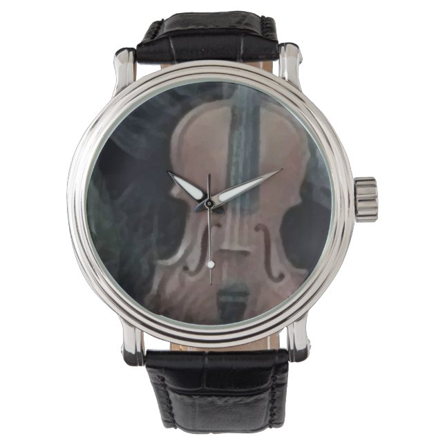 Rück Custom Violin_grey Armbanduhr (Vorderseite)
