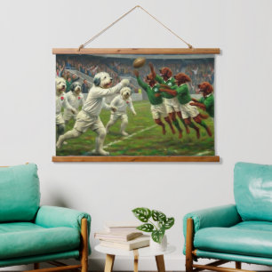 Ruck der Iren! 🏉🍀 Wandteppich Mit Holzrahmen