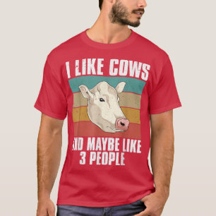 Rück Farm Tiere Bauer Kuh Lover Landwirtschaft Fun T-Shirt