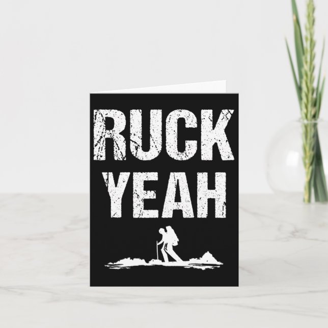 Ruck Yeah Rucksack Backpack Workout Rucksack Karte (Vorderseite)