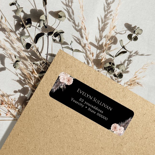 Rückadressschild für tropische Rose (Von Creator hochgeladen)