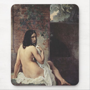 Rückansicht eines Bather (Francesco Hayez) Mousepad
