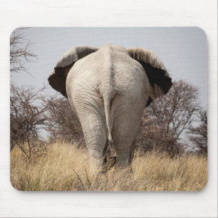 Rückansicht eines Elefanten Mousepad