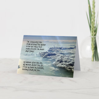 Rückbeileid-Karte 5 Karte