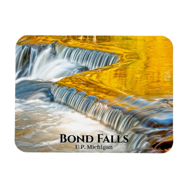 Rückbesinnung auf Herbst Wasserfälle Bond Falls Wa Magnet (Horizontal)