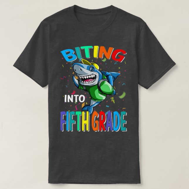 Rückbinden in die fünfte Klasse zurück zur Schule  T-Shirt (Design vorne)