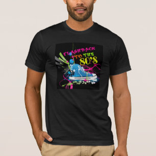 Rückblende zum Achtzigerjahre Neon-Turnschuh T-Shirt