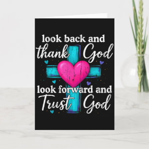 Rückblick und danke Gott, Ausblick und vertraue Go Karte
