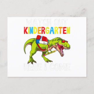 Rücken an Schulkinder aufpassen Kindergarten H Postkarte