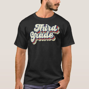 Rücken auf den dritten Schulabschluss der dritten T-Shirt