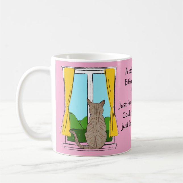 Rücken einer Katze Kaffeetasse (Links)