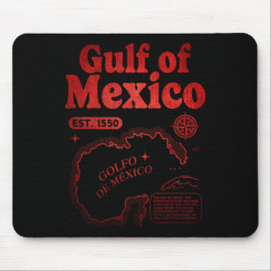 Rücken Golf von Mexiko seit 1550 historischer Golf Mousepad