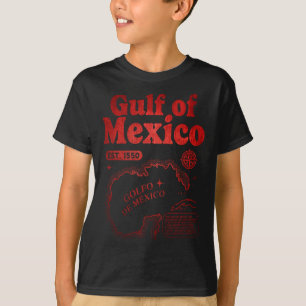 Rücken Golf von Mexiko seit 1550 historischer Golf T-Shirt