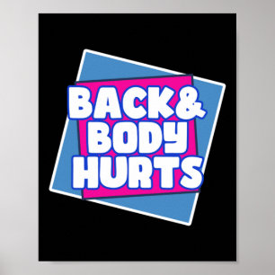 Rücken schmerzt poster