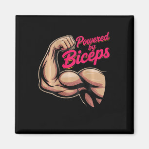 Rückendruck Lustiger Gym-Humor Bizeps-Gewinne Powe Magnet