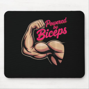 Rückendruck lustiger Gym-Humor Bizeps-Zuwachs unte Mousepad