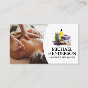 Rückenmassage   Wellness-Center Waren und Dienstle Visitenkarte