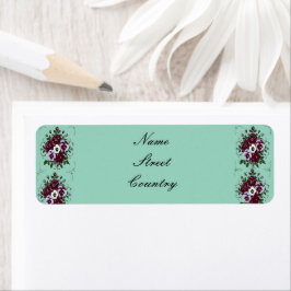 Rücketikett Veilchenstrauß