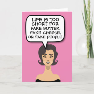 RÜCKFRAU FAKE BUTTER, KÄSE ODER PERSONEN Karten