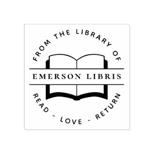Rückgabe der Liebe lesen   Elegant aus der Bibliot Gummistempel