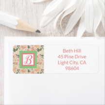 Rückgabe der rosa und grünen Flora