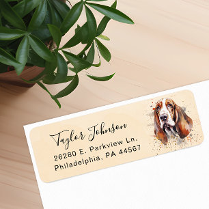 Rückgabeadresse für Basset-Hound