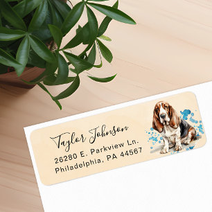 Rückgabeadresse für Basset-Hound
