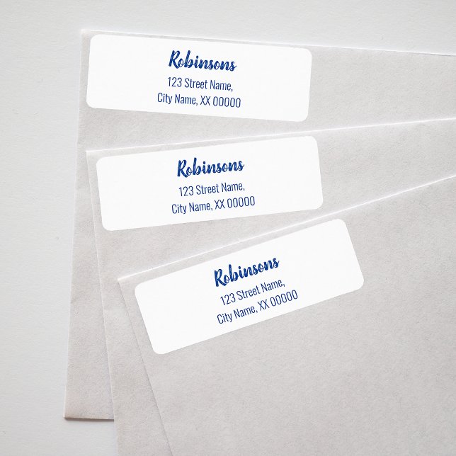 Rückgabeadresse für Blue Letters Familienname (Von Creator hochgeladen)