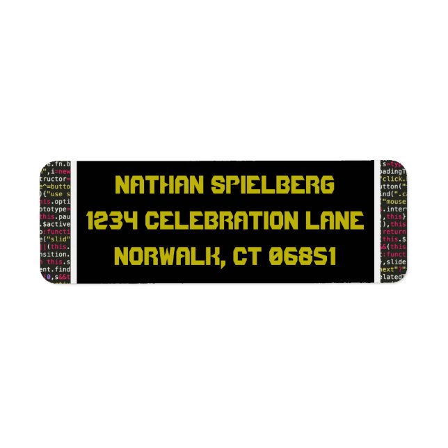 Rückgabeadresse für Coder-Party (Vorne)