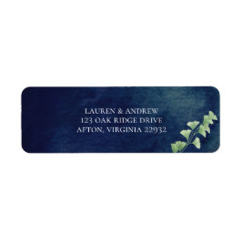 Rückgabeadresse für das Label "Watercolor Dark Blu