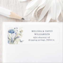 Rückgabeadresse für Dusty Blue Wildblume