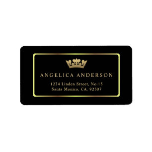Rückgabeadresse für Gold Crown Adressaufkleber