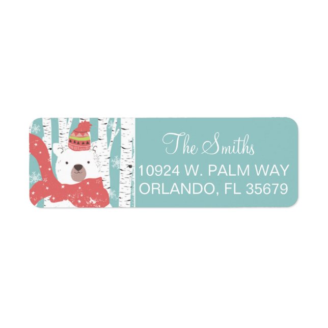 Rückgabeadresse für Winterbären (Vorne)