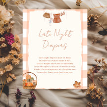 Rückgang der Liebe Baby Dusche Spätnachtsdiapers Z