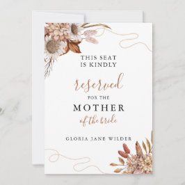 Rückgang der Liebe | Boho Wedding Reservierte Sitz Mitteilungskarte
