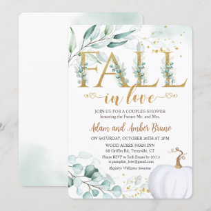 Rückgang der Liebe Brautdusche Einladung