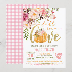 Rückgang der Liebe Brautdusche Einladung