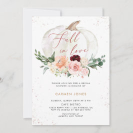 Rückgang der Liebe Bridal Dusche Einladung, Blumen Einladung
