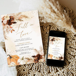 Rückgang der Liebe Bridal Dusche Einladung, Blumen Einladung