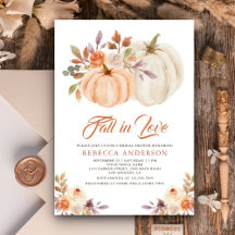 Rückgang der Liebe Erthy Floral Pumpkin Brautparty